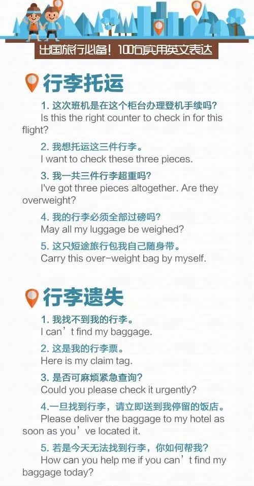 旅行短语英语：掌握这些实用表达，让出国旅行更轻松愉快