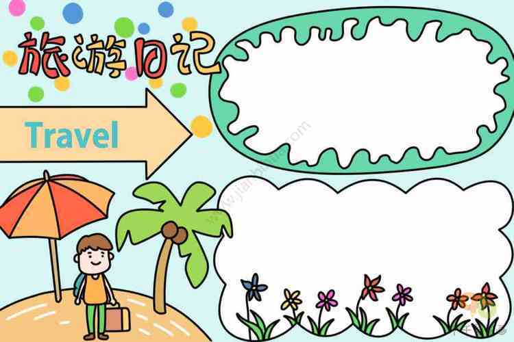 手绘旅行小报模板：轻松制作专属旅行日记，让美好回忆触手可及